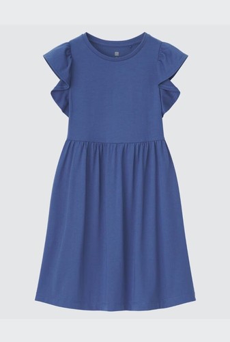 UNIQLO SMOOTH COTTON FRILL DRESS