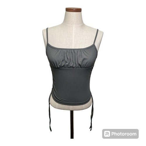SHEIN Cropped Tank Top Tie Sides Adjustable Straps