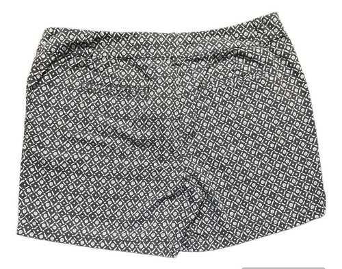 LOFT Shorts Womens Black White Geometric Chino - photo 2