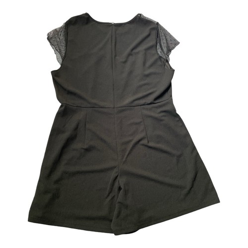 SHEIN Curve Mesh Yoke & Sleeve Jumpsuit - photo 2