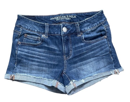 american eagle denim shorts size 4
