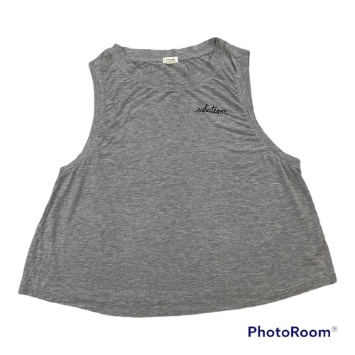 Garage “Whatever” Tank Top Gray Size M Gently Used