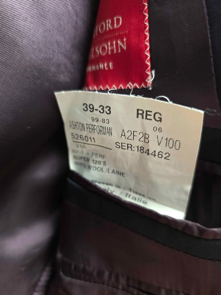 Samuelsohn Performance Suit — Dark Navy — 39R/40R & 32W - photo 4