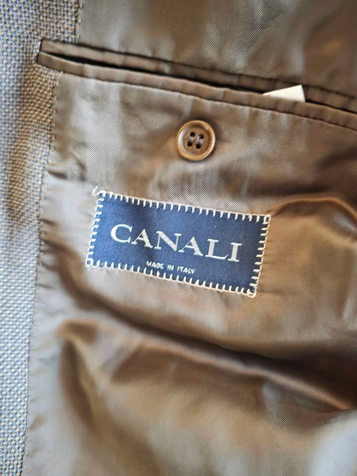 Canali — Made in Italy — Pure Wool Jacket — Size 42R Multi‑Tone - photo 2