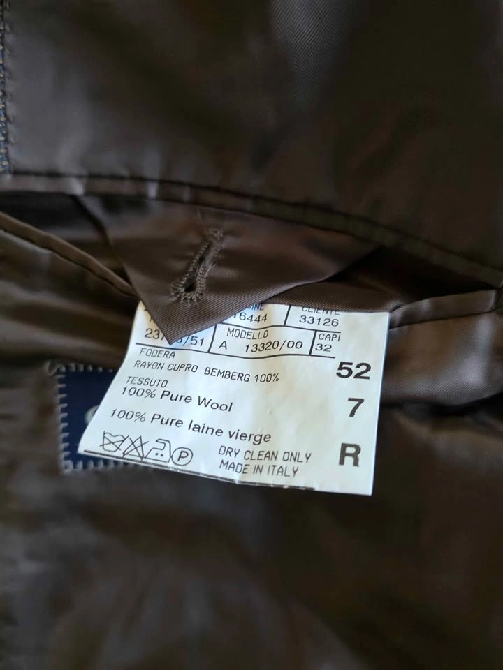 Canali — Made in Italy — Pure Wool Jacket — Size 42R Multi‑Tone - photo 3