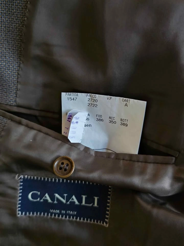 Canali — Made in Italy — Pure Wool Jacket — Size 42R Multi‑Tone - photo 4