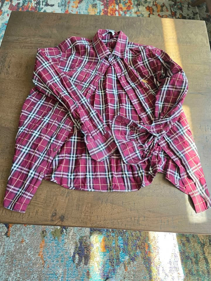 Burberry London England Plaid Button-Down Shirt - Men's XL - photo 2