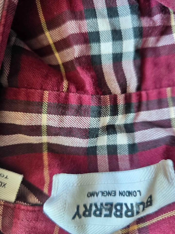 Burberry London England Plaid Button-Down Shirt - Men's XL - photo 3