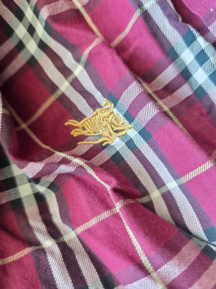 Burberry London England Plaid Button-Down Shirt - Men's XL - photo 4
