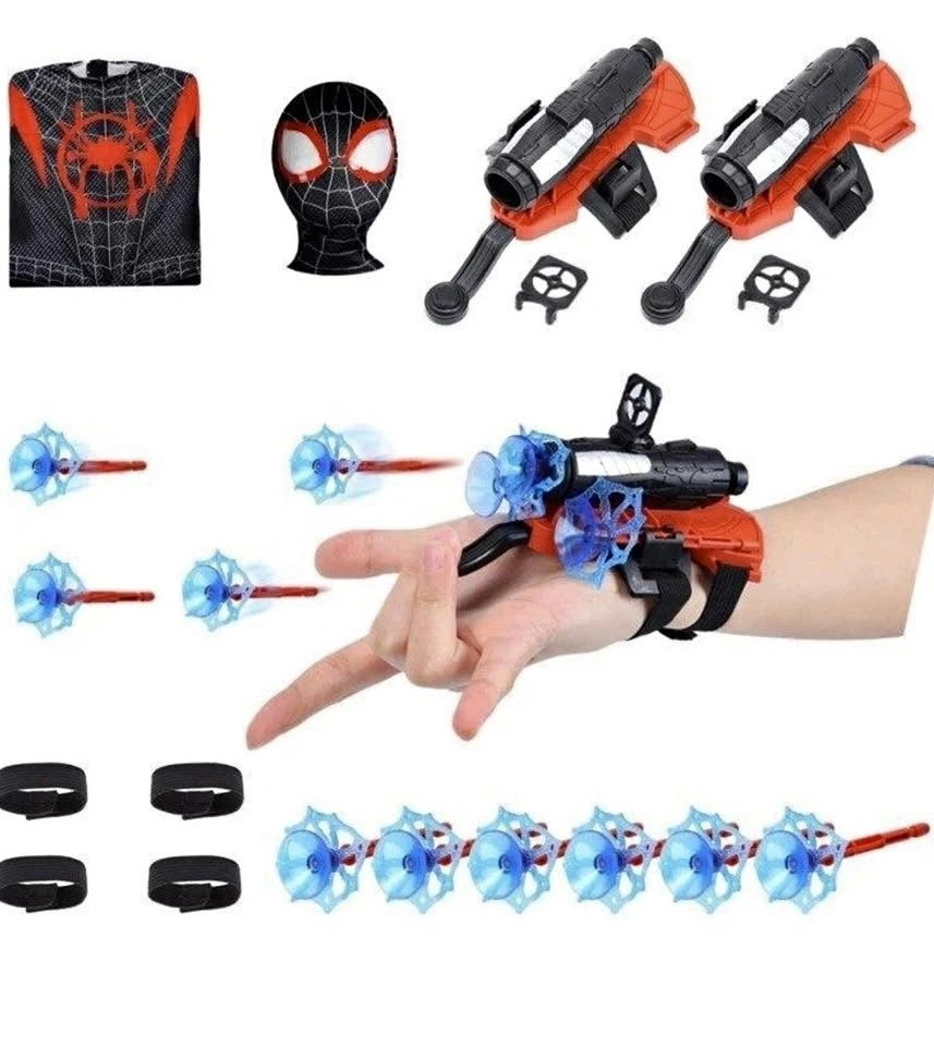NEW Kids Spiderman Costume with Web Shooters - Size S - $10