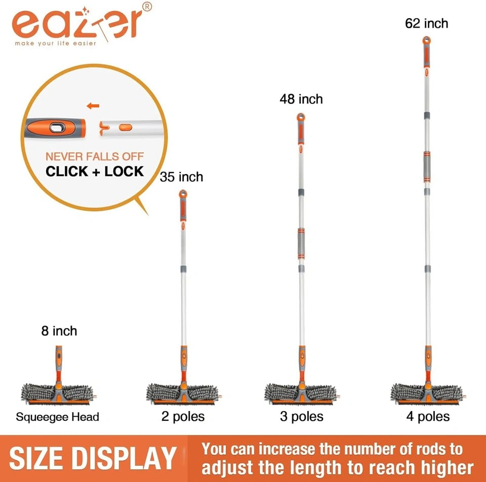 NEW 2-in-1 Window Cleaner Tool Kit with 62'' Extension Pole - photo 4