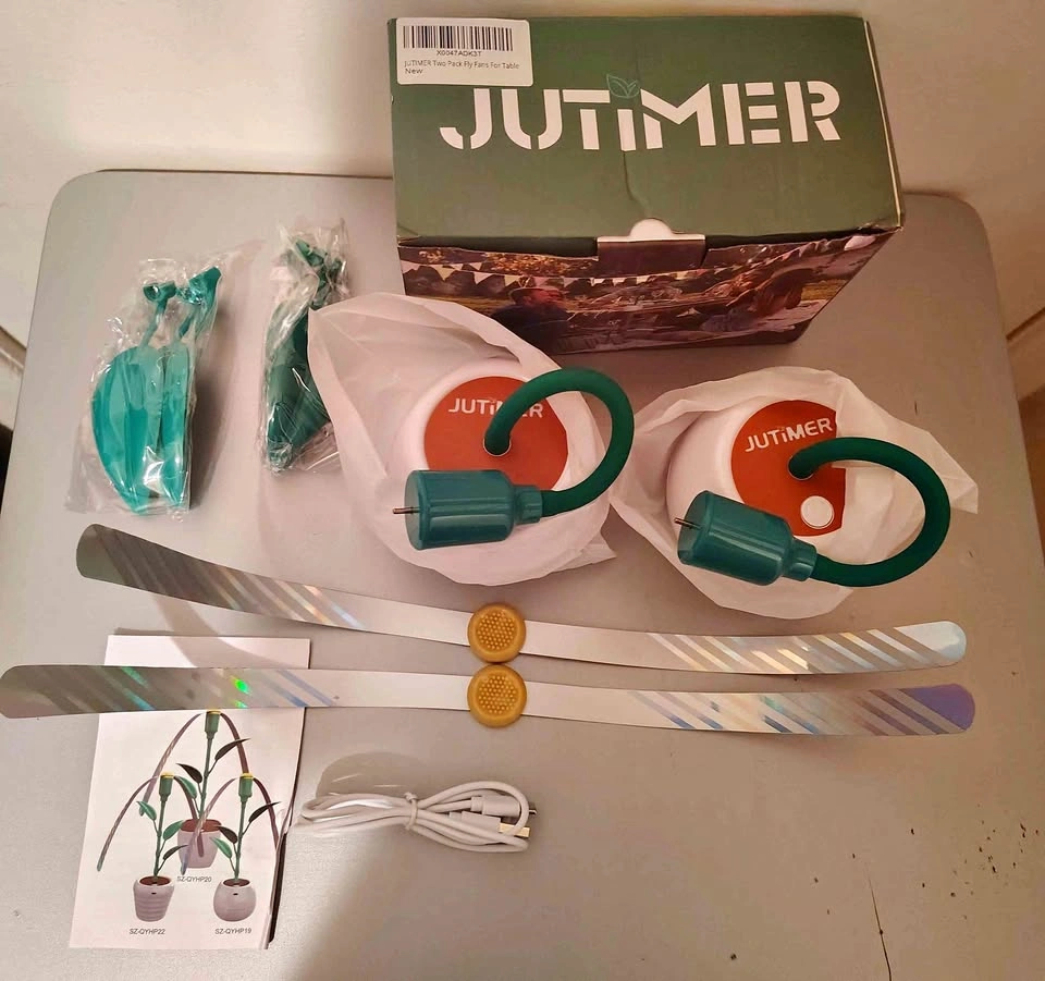 JUTIMER Two Pack Fly Fans