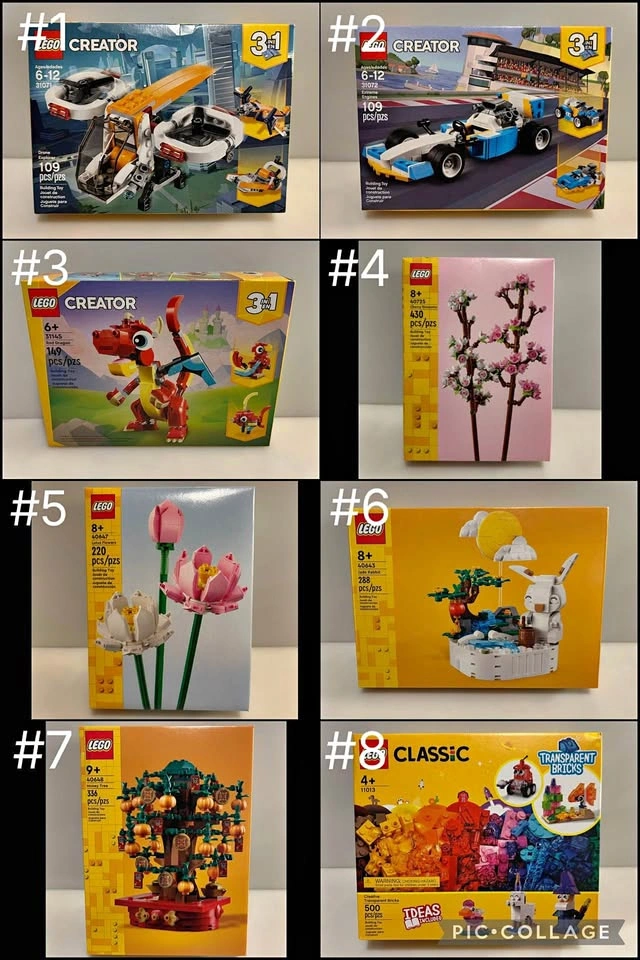 New Lego Creator, Flowers & Classic Sets - Prices in description