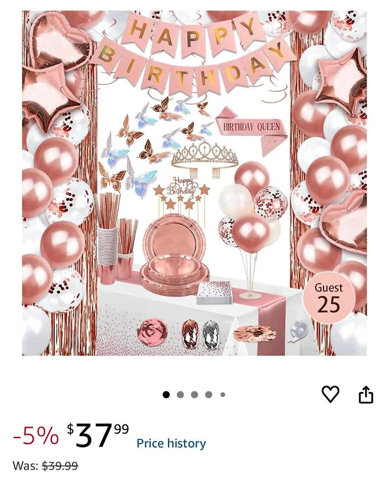 Brand New Birthday Decorations Party Set