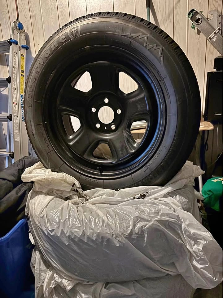 Firestone Winterforce Tires on Rims