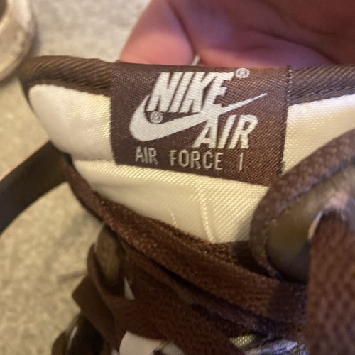 Nike Air Force 1 Mid Brown Plaid Cacao Size 7 USA - photo 4