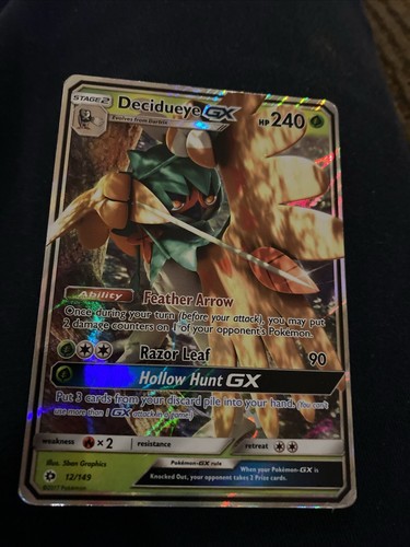 Pokemon Card Decidueye GX 12/149 SM Sun & Moon 2017 NM