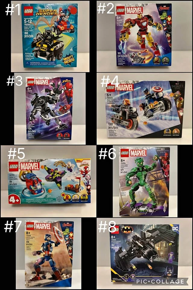 New Lego Marvel & DC Superhero Sets - Prices in description