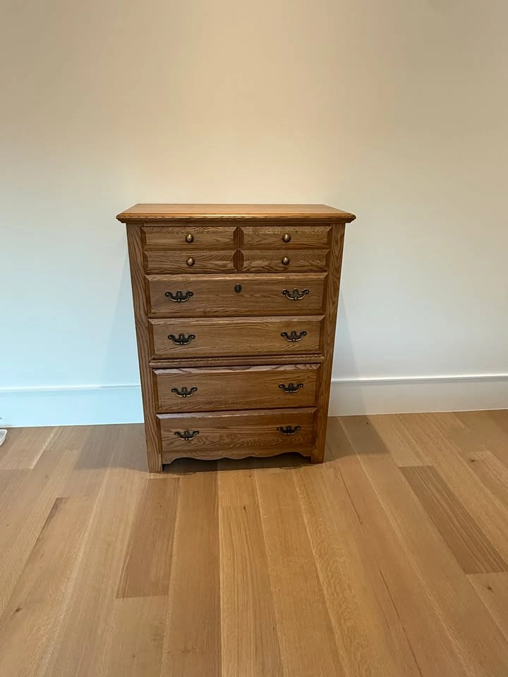 Solid Wood Chest of Drawers – Traditional Oak Style – 7 Drawers - photo 4