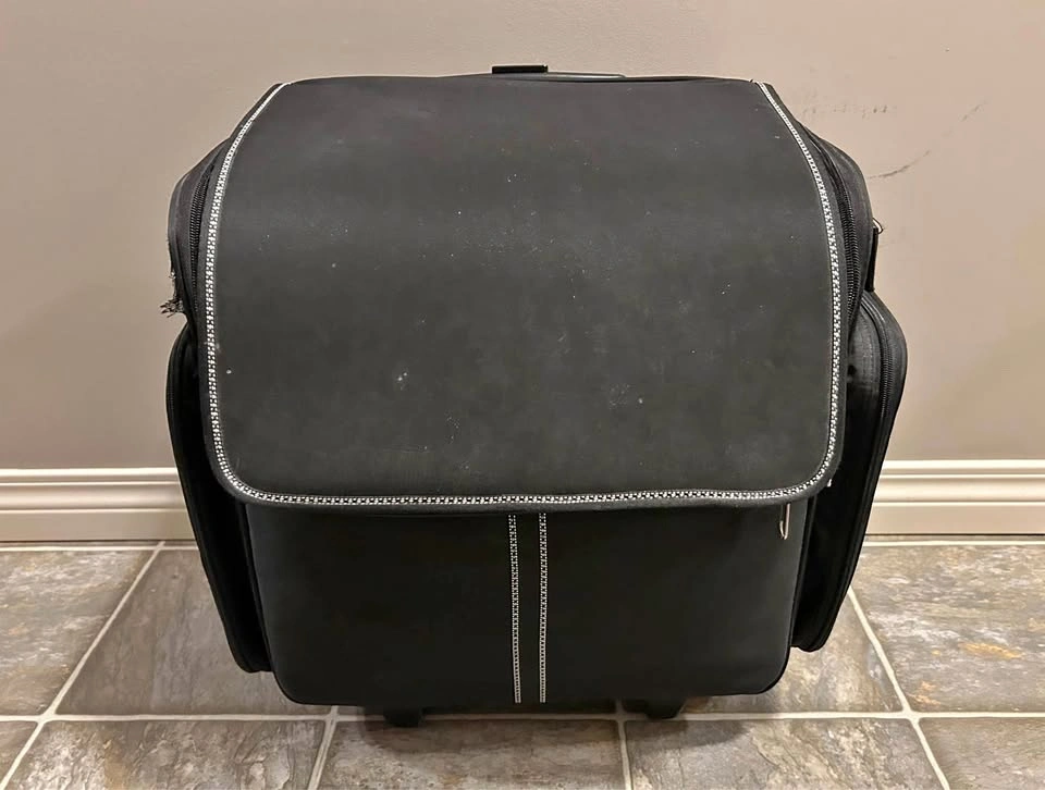Craft Scrapbook Rolling Tote Bag