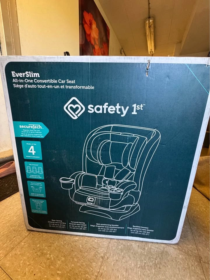 Safety 1st EverSlim All in 1 Convertible Car Seat - NEW - photo 3