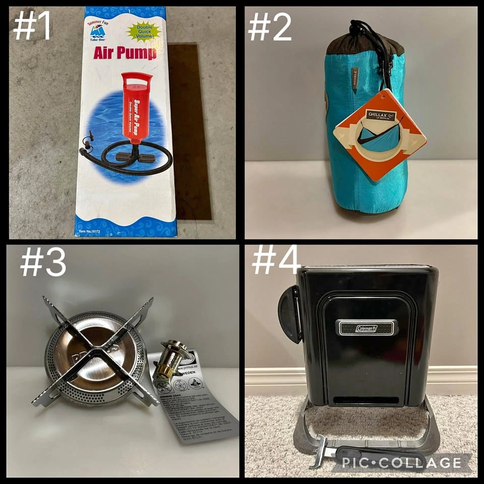 Camping & Outdoor Items - Prices in description