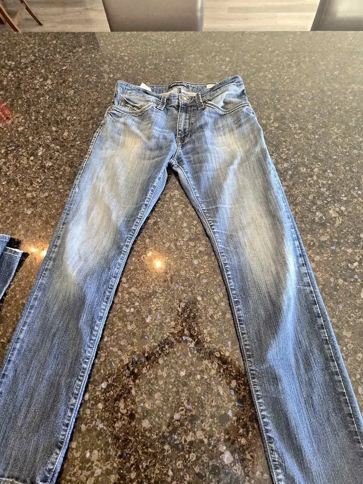 Mavi Jeans Zach Straight Leg Blue Denim