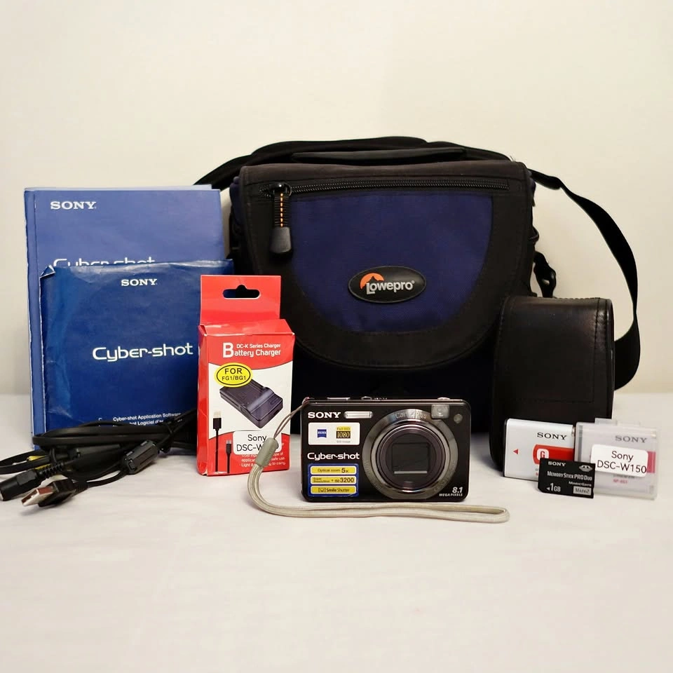 Sony Cyber-shot DSC-W150 8.1MP Digital Camera Bundle