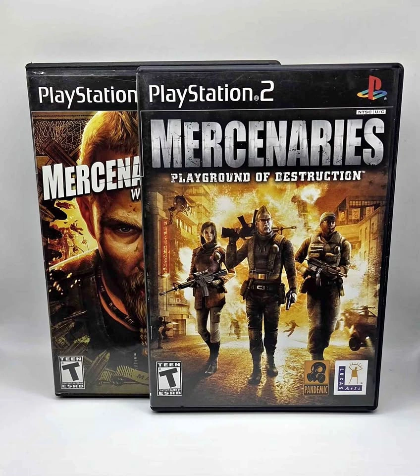 Mercenaries 1&2 PS2 BUNDLE (CIB) - PS2 CLASSICS!!