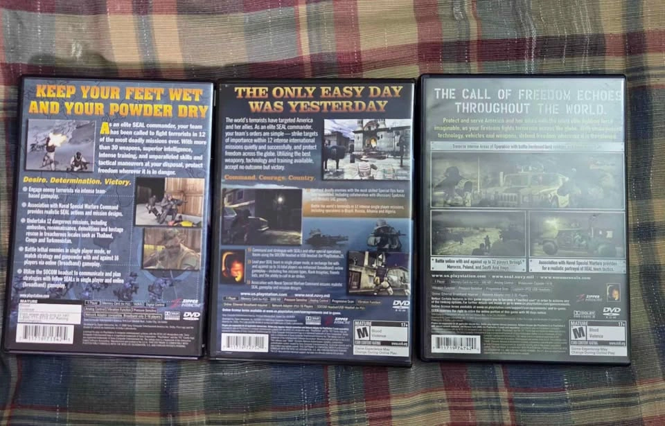 SOCOM U.S. NAVY SEALS 1-3 Bundle (CIB) - PS2 - photo 3