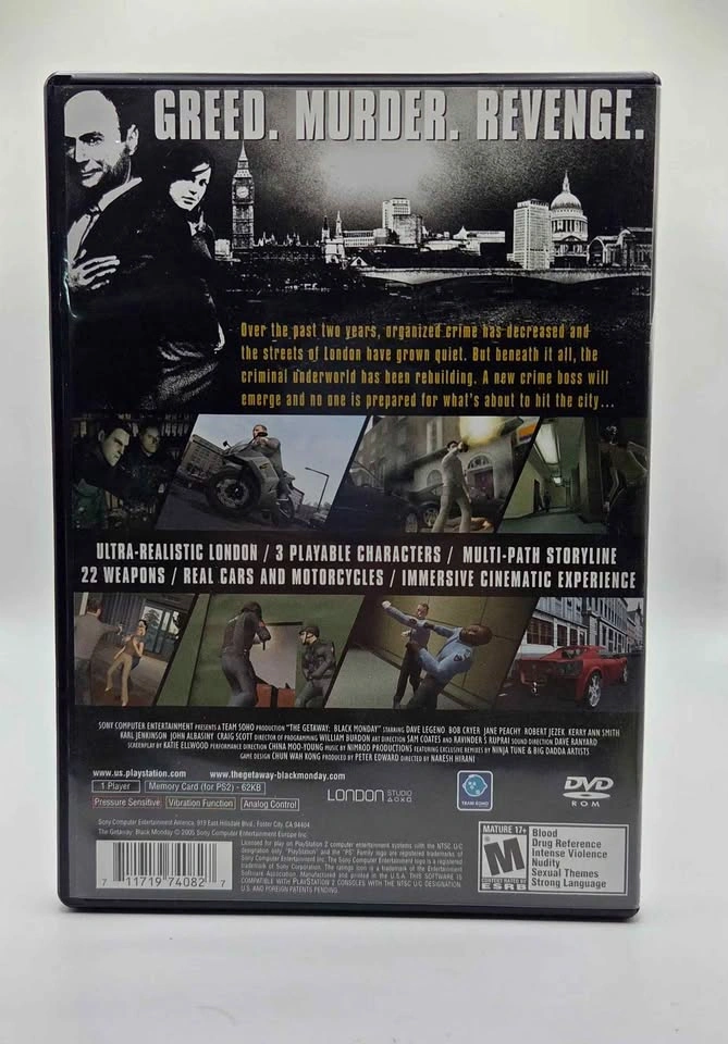 The Getaway Black Monday (PS2) - CIB - photo 2