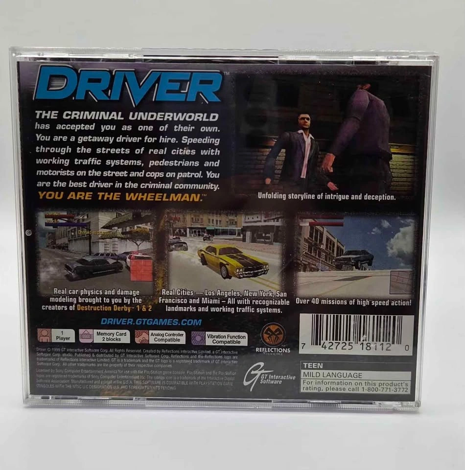 Driver PS1 CIB - CLASSIC PS1 GAME!! IN GOOD CONDITION - photo 2