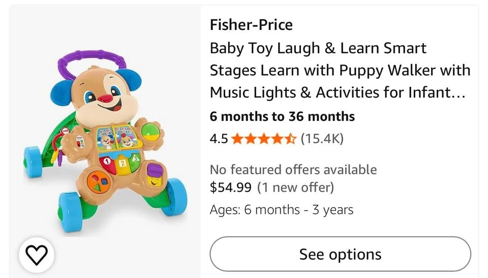 Fisher-Price Laugh & Learn Interactive Learning Walker - photo 2