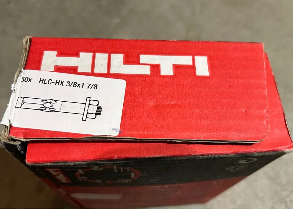 New Hilti HLC-HX 3/8" × 1-7/8" Hex Nut Sleeve Anchors (49-Pack) - photo 2
