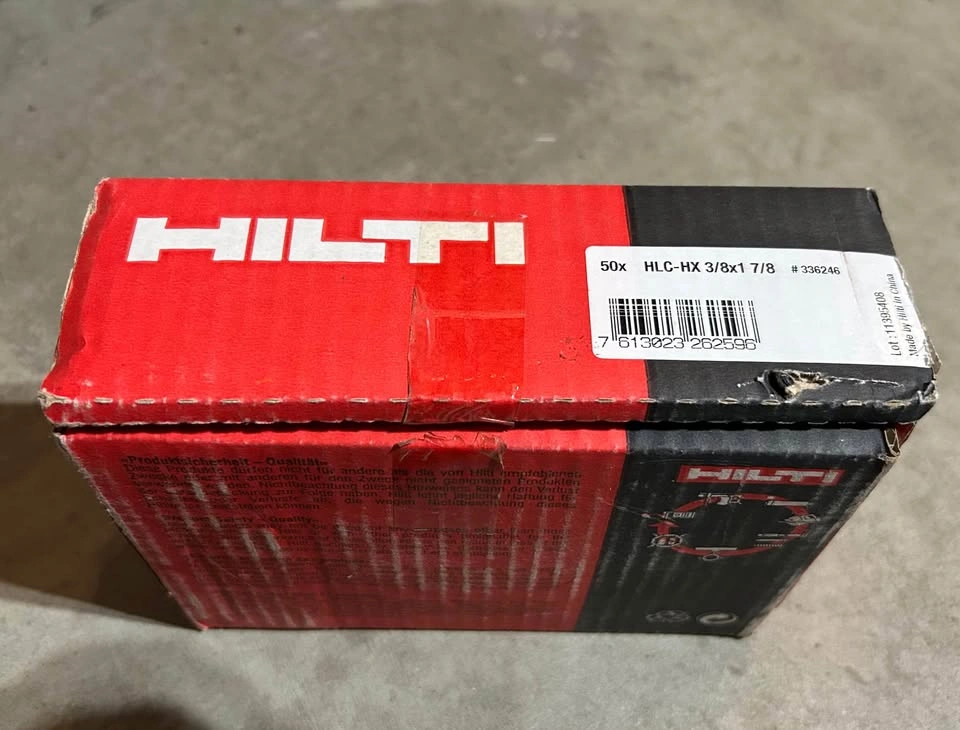 New Hilti HLC-HX 3/8" × 1-7/8" Hex Nut Sleeve Anchors (49-Pack) - photo 3