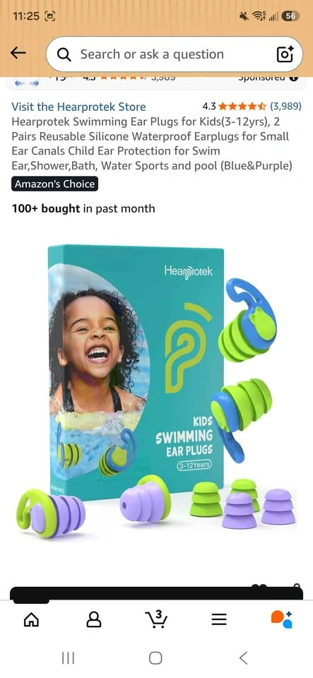 Swimming Ear Plugs for Kids(3-12yrs) - photo 3
