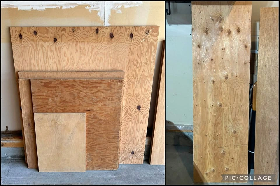 Pieces of 3/4” Plywood - $5 Each
