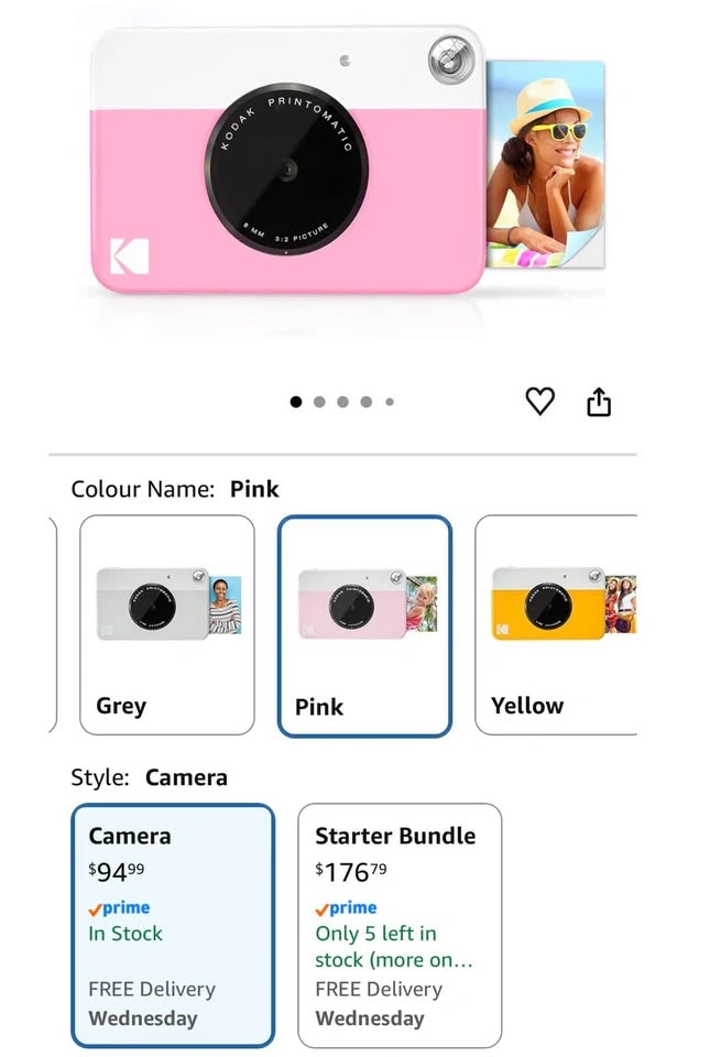 Kodak Printomatic Digital Camera - photo 2