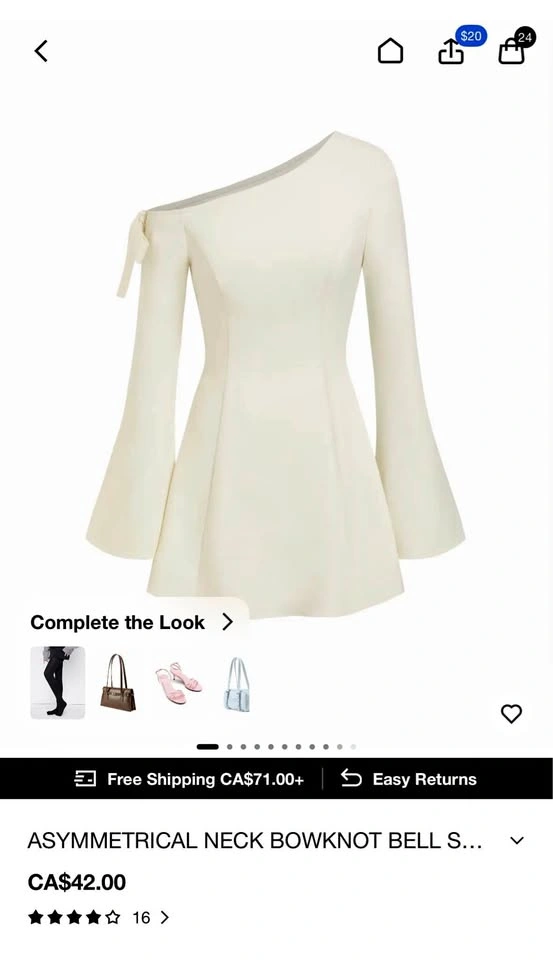 White Off-Shoulder Dress