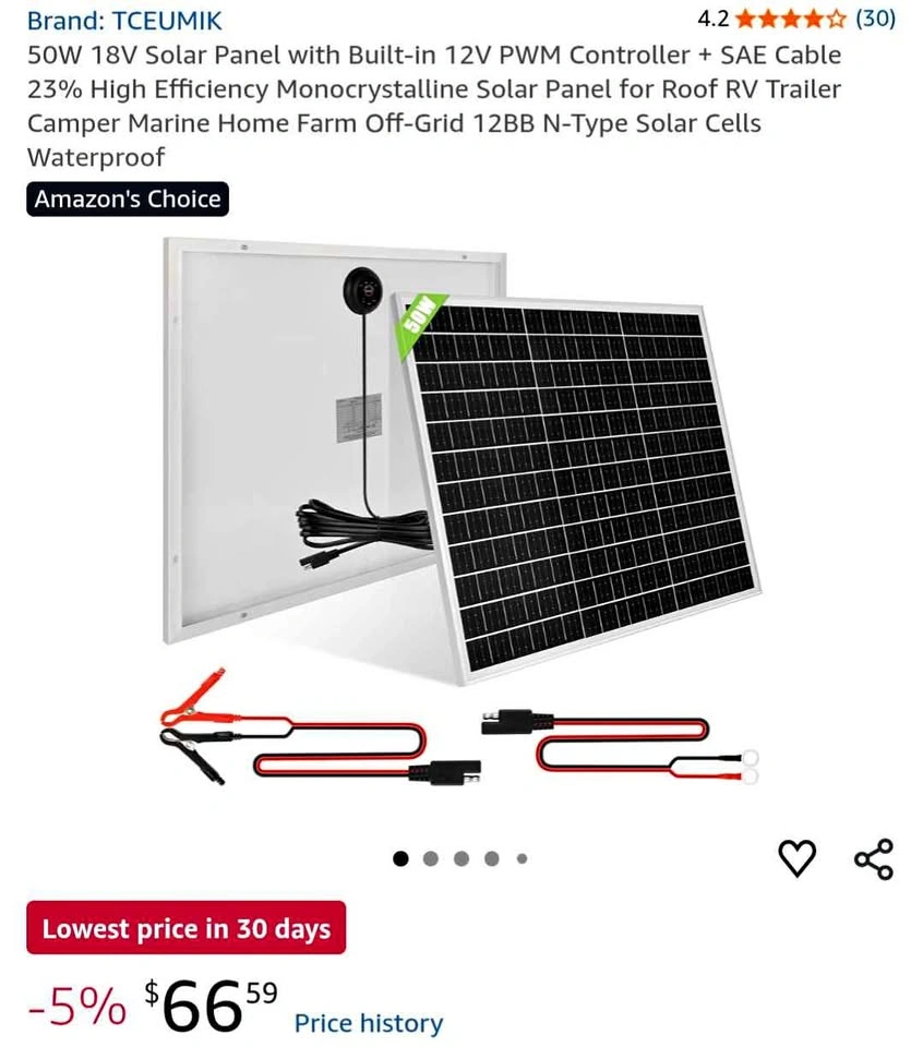 Solar Panel for Jackery, Ecoflow batteries - New