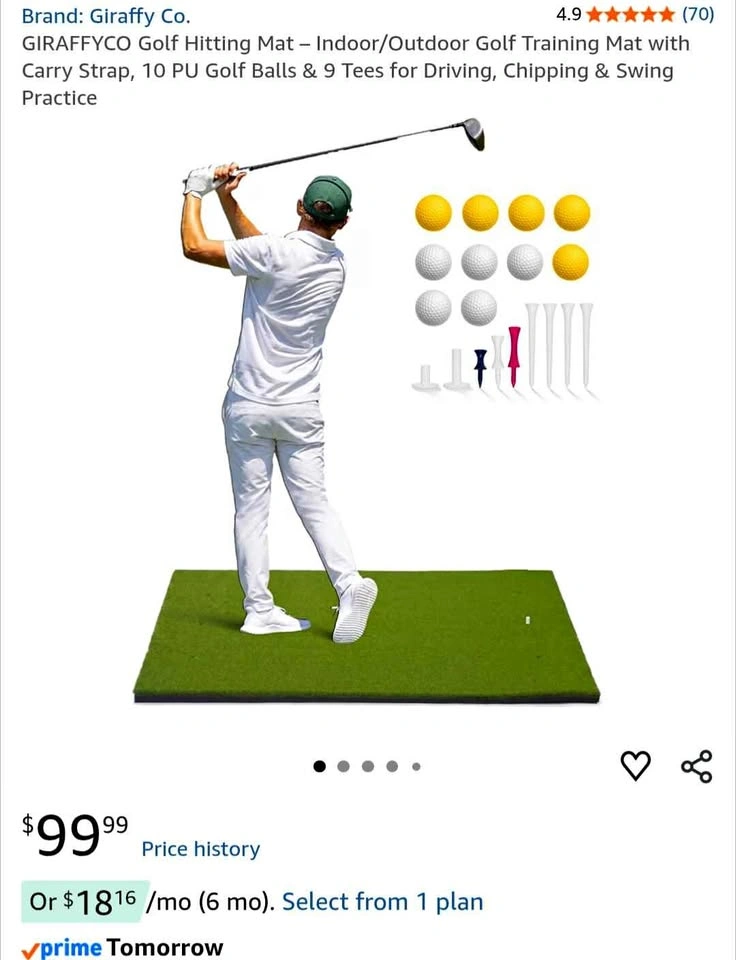 Large Golf Practice Mat - New