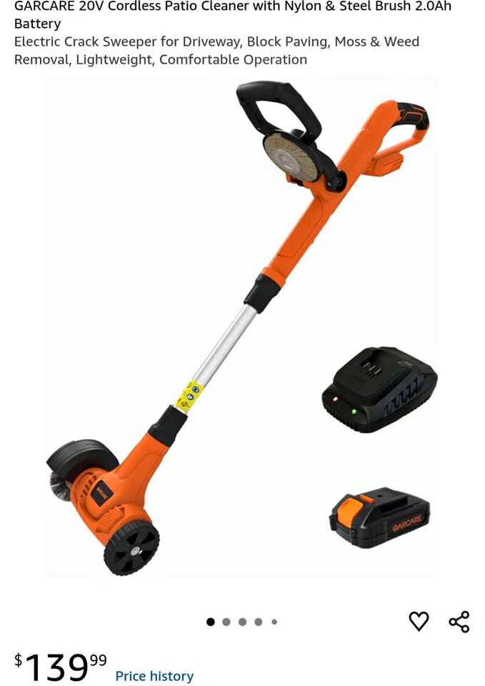 Cordless Patio Weed Cleaner - New