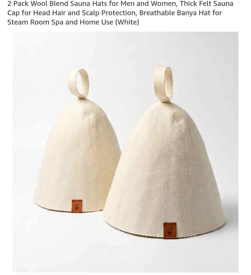 2x Sauna Hats - New