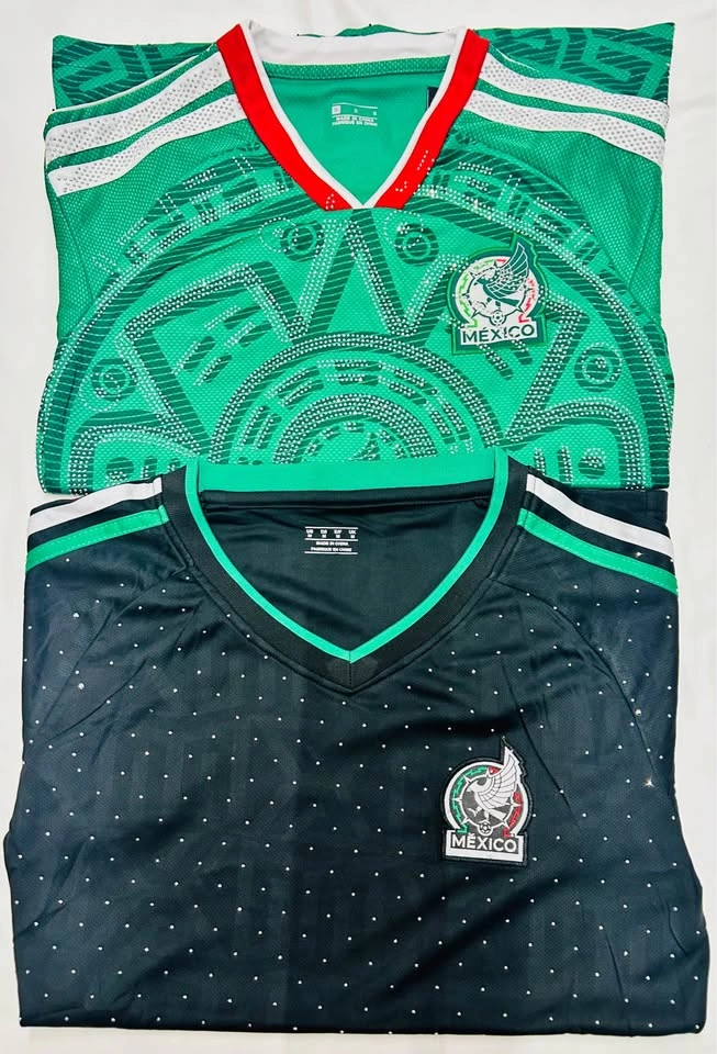 Mexico Azteca Bling Women's Soccer Jersey Green/Black - photo 3