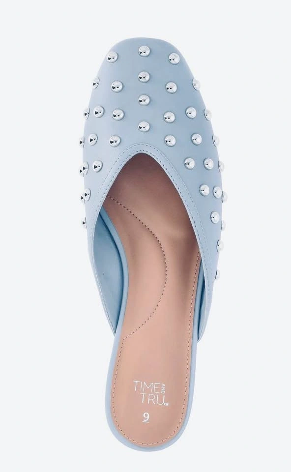 Time & Tru Women's Studded Mules Sizes 7 & 11 - photo 2