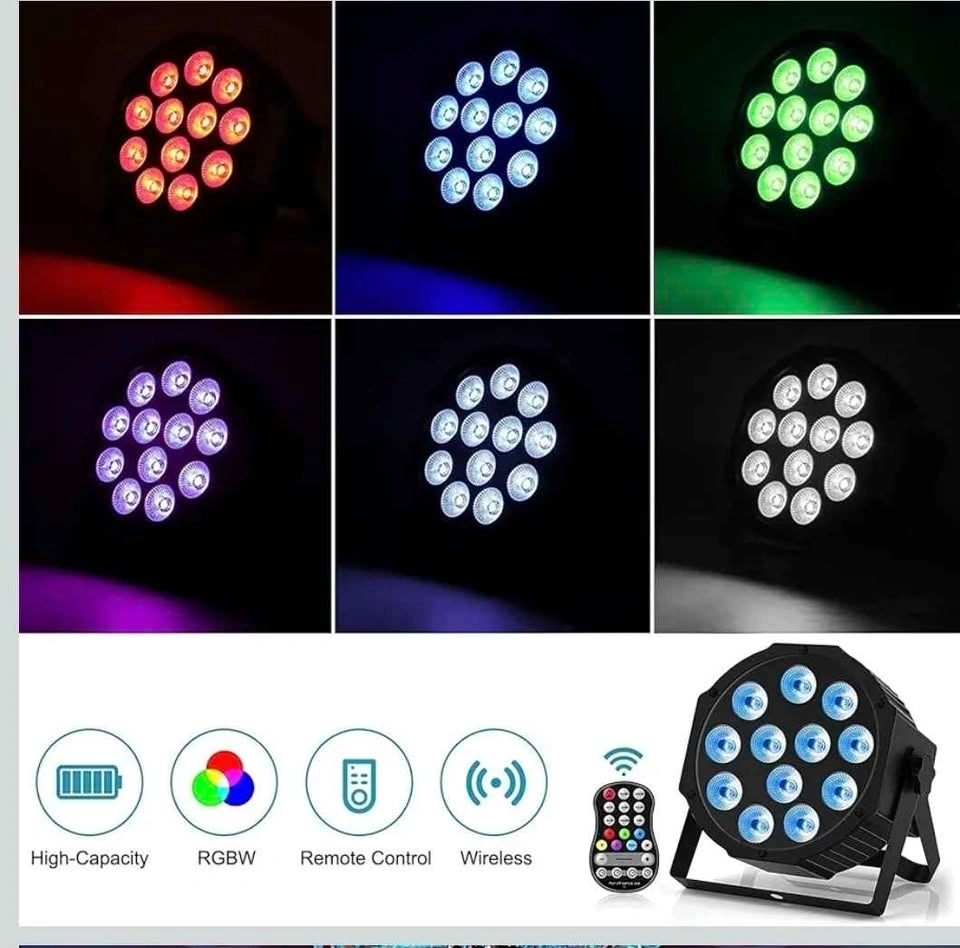 Rechargeable RGBW 4-in-1 LED Uplights Battery Powered DJ Lights - photo 2