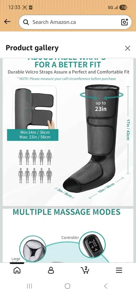 Nekteck Leg Compression Massager - photo 5