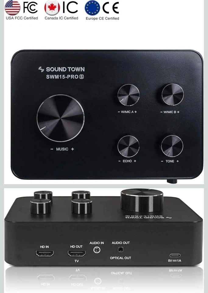 Sound Town Wireless Microphone Mixer System for Karaoke - photo 3