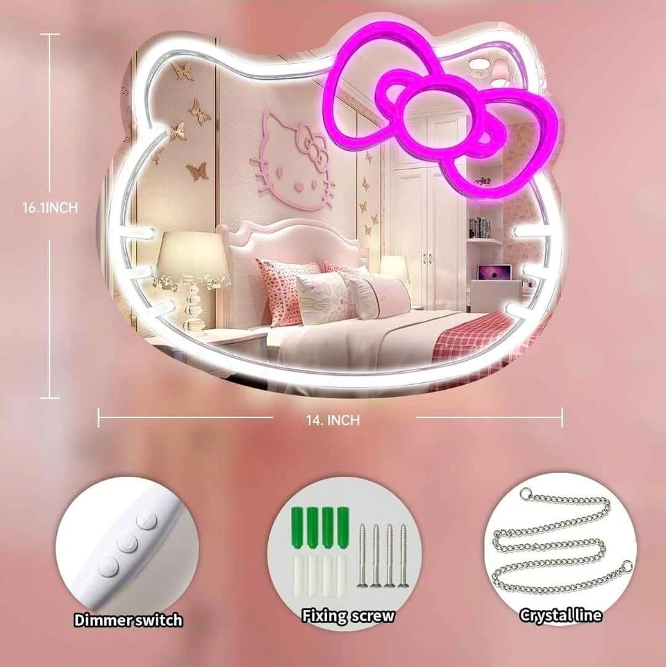 MCJSGSP Hello Kitty Neon Mirror Light Wall Decor - photo 5