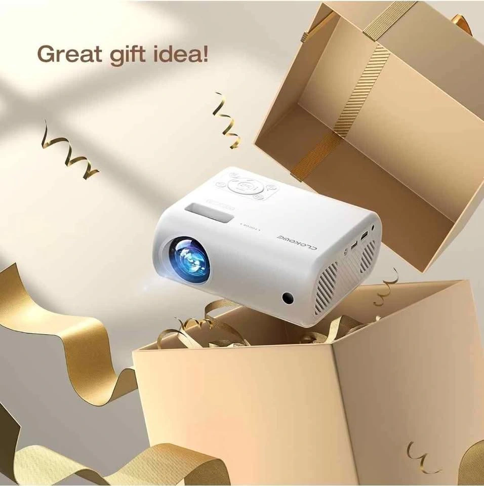 CLOKOWE 2022 Upgraded Portable Mini Projector 1080P - photo 5